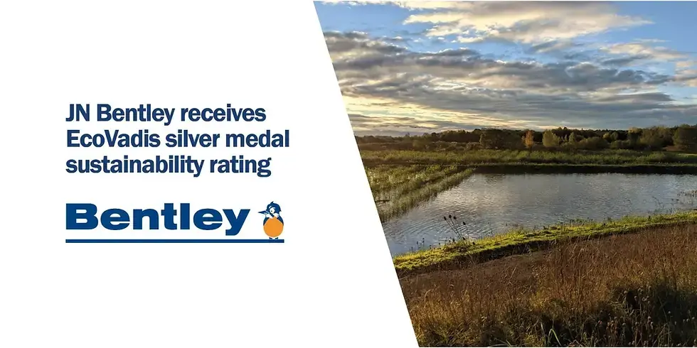 JN Bentley awarded EcoVadis silver medal sustainability rating