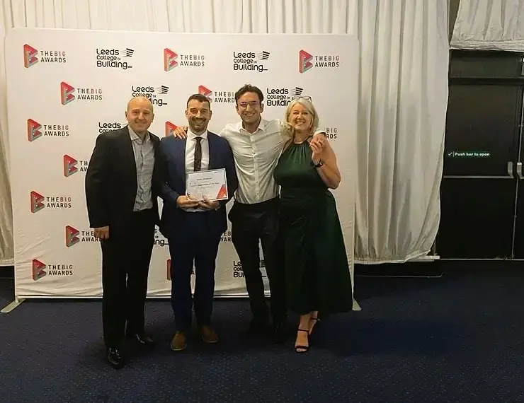 Adam is pictured above with Anthony Nutty (Director), Arthur Devine (Commercial Manager) and Helen Bradford (L&D Advisor) (left to right).