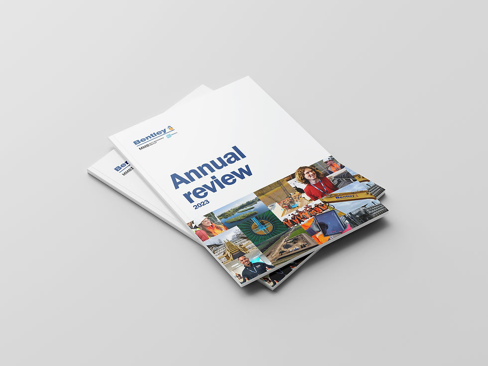 Printed copies of JN Bentley annual review 2023