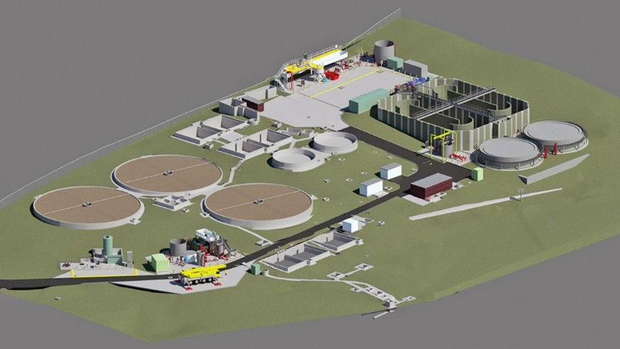 3D model of sewage treatment works