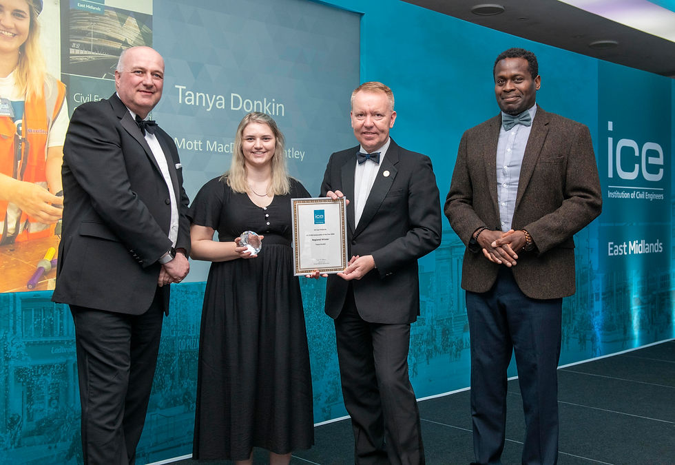Tanya Donkin at ICE East Midlands Merit Awards