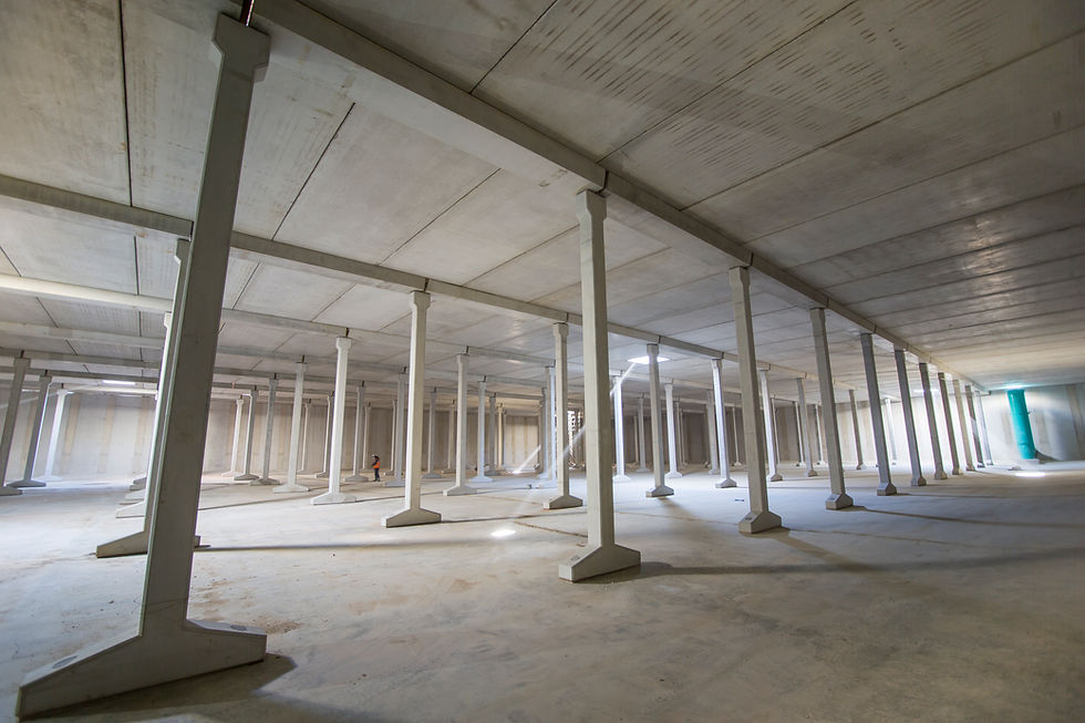 Service reservoir built using concrete