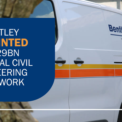 JN Bentley appointed to £4.29bn national civil engineering framework