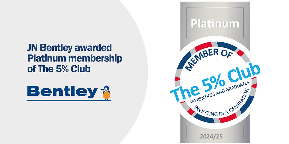 JN Bentley and The 5% Club Platinum logo